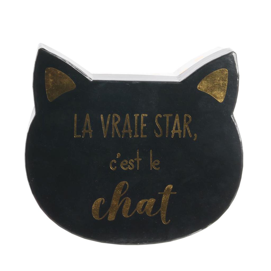 Les Trésors De Lily [Q5436] - Set of 2 Nesting Boxes 'Cats' Pink White Black - 25x23x8. 5 Cm