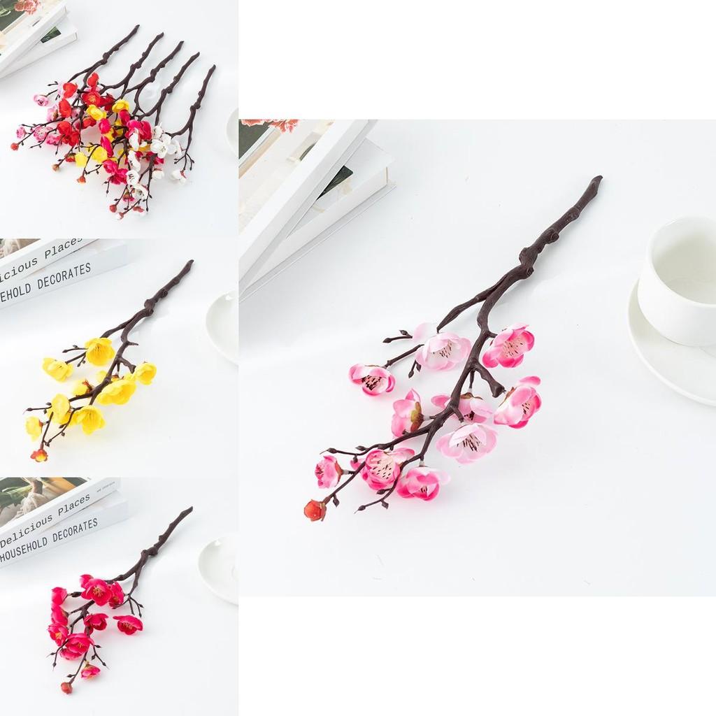 Home Decor Artificial Flower Branch With Silk Fabric For Wedding And Living Room Decor