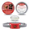 Flea Prevention Tag for Dogs Natural Ingredients Tick Repellent Tag Waterproof Collar Tag with 2 Refills Adjustable for Small Medium And Large Dogs