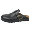 Platform-soled Boken Shoes with One Foot, Leather Bag Head and Half Slippers, Women's Outer Wear 2025 New Autumn Ugly Boken Slippers