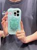 Cartoon Cute Luminous Turtle Kickstand Soft Silicone Case For iPhone 17 16 15 14 13 11 12 Pro Max Phone Cover With Holder