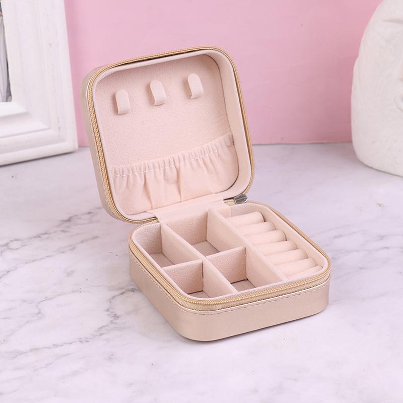Candy Color Jewelry Organizer Display Storage Box Travel Earrings Necklace Ring Holder Jewelry Case Boxes