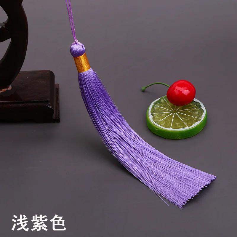 17CM Long Tassel Spike Chinese Clothing DIY Accessories Musical Instrument Pendant Ice Silk Vertical Spike Tassels for Crafts