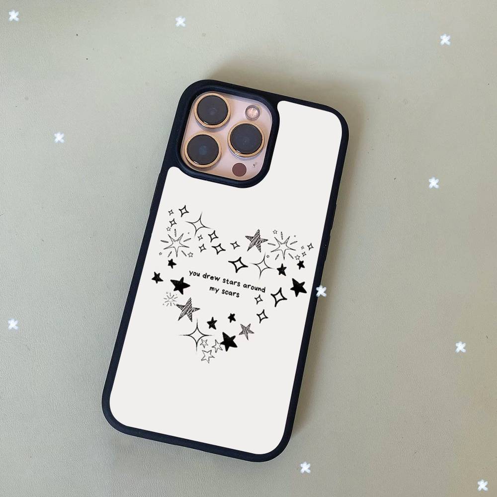 Aesthetic Taylor Song Lyrics For Iphone 11 12 13 14 15 Pro Max 17 16 Plus Hard PC+TPU Back Cover