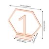 Wedding Number Wooden Table Place Card Rustic Wedding Engagement Reception Seat Decoration Number Signs Event Party Supplies