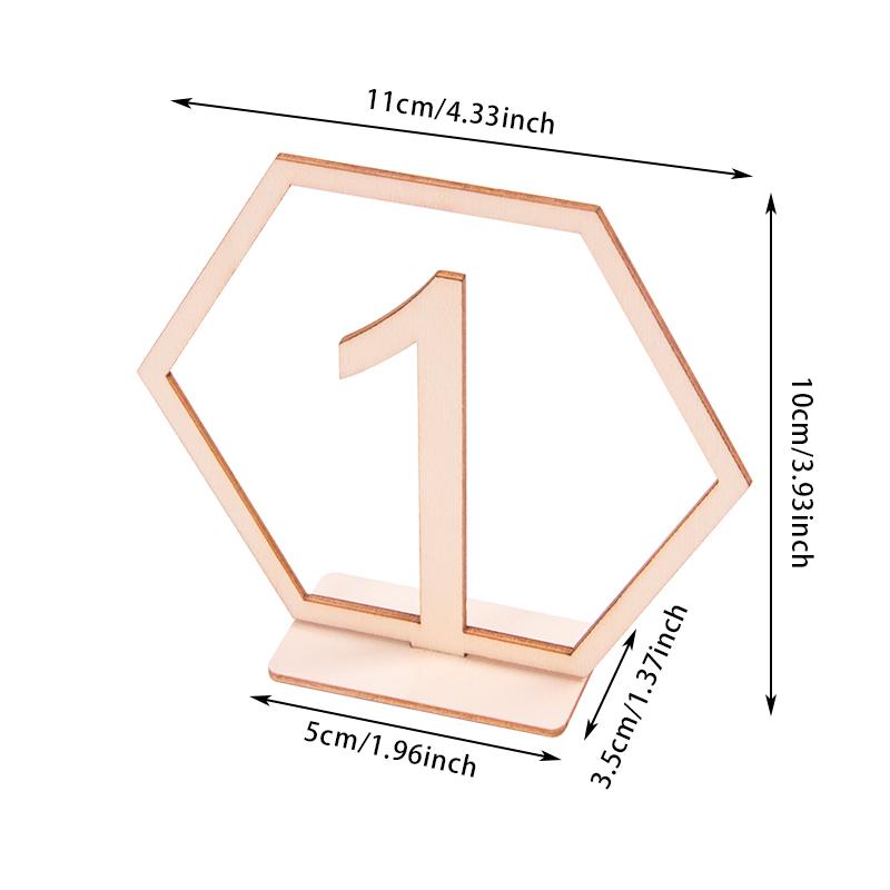 Wedding Number Wooden Table Place Card Rustic Wedding Engagement Reception Seat Decoration Number Signs Event Party Supplies