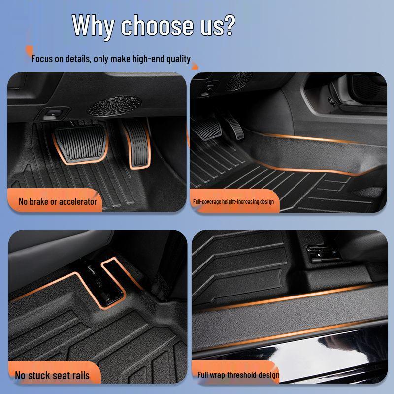 Fengyun A9L TPE Floor Mats 2025: Thickened, Wear-Resistant, Full Surround & Door Sill Coverage