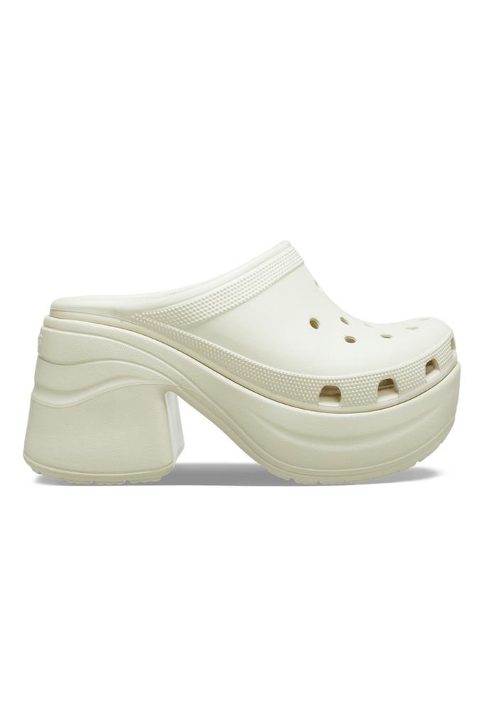 Siren Platform Heels Clogs for Women, Fashionable Wedges, Comfortable Non-Slip, Ivory, 37-38
