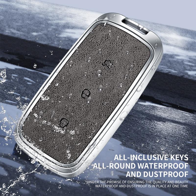 Estuche de Cuero de Aleación de Zinc para Llave de Coche Geely Galaxy Ex5 L6 L7 E5 Galaxy Starry 8 Emi No.1 Proton E.Mas E8 7 5 Llavero Estuche para Llave de Coche