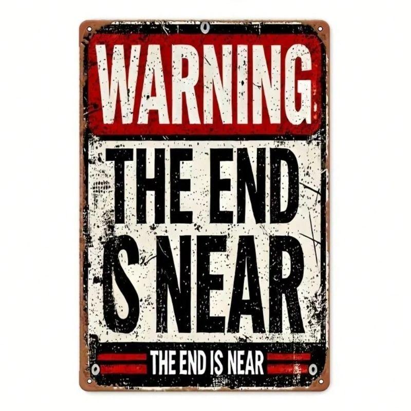 Retro Metal Tin Sign Colorful Vintage Wall Art Decor for Garage Living Room Bedroom 20x30 cm