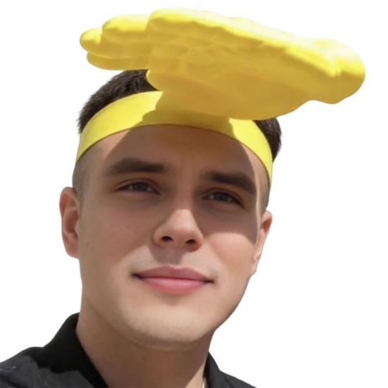 Sluneční klobouk 3D tištěný Visor na hlavu Ochrana proti UV záření Ergonomický design dlaně Nositelné Stínící čepice na hlavu s otevřeným rámem