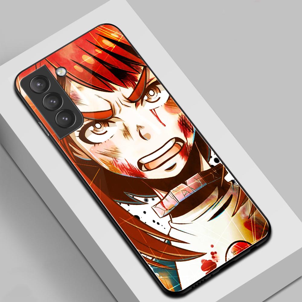 Bakugou Katsuki Scorch Anime für Samsung S22 Glashülle S8 S9 S10 Note 8 9 10 S10e S20 S21 plus Ultra Cover My Hero Academia