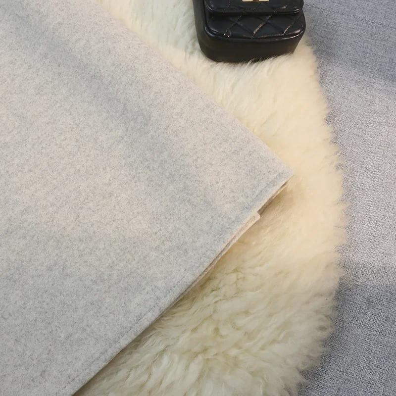 Jupe A-line en laine à taille haute et taille élastique pour femmes - Jupe longue fourreau d'automne/hiver pour les déplacements