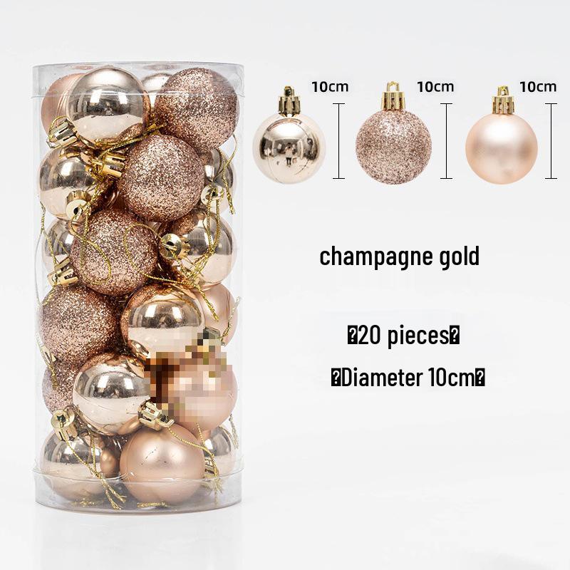 Christmas Tree Hanging Ball Ornaments - Electroplated & Colored Balls for Mall or Bar Ceiling Decoration, Large Bucket Set