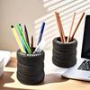 Tire Shape Multifunctional Desktop Organizers for Pens Office Supplies With Rubberized Materials