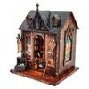 DIY Wooden Miniature Model Kit Magic Cabin Villa 3D Puzzle Doll Houses With Furniture Lights for Adults Birthday Gifts