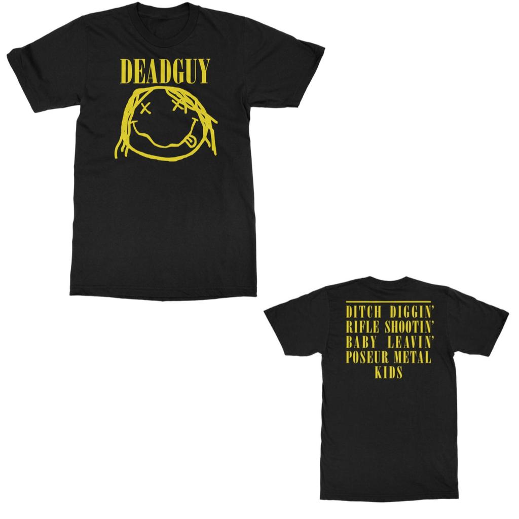Pop Deadguy Band Graphic Cotton Tshirt Unisex Summer Short Sleeve Fashion Brand Tee Luxury Casual Vintage Retro Top