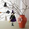 Halloween Witch Hanging Decoration Flying Witches Doll Spooky Witch Figurine Garden Yard Haunted House Decor