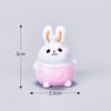 Mid-Autumn Festival Micro-landscape Ornaments Resin Handicrafts Mooncake Eating Rabbits Cute Animals Chef Rabbits