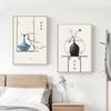 Traditionelles chinesisches Poster, Blumenvase, Wandkunst, Leinwandmalerei, minimalistischer Druck, Wandbilder für Wohnzimmer, Wohnkultur