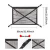 Car Roof Storage Mesh Pocket with Cross Direct Buckle - Dual Use Net for Car Roof Storage
