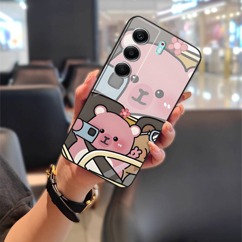 Dirt-resistant Graffiti Phone Case For Tecno Camon40 Pro 4G/5G/CM6/CM7 Waterproof Cartoon Cute Couple TPU Shockproof
