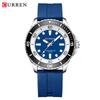 CURREN Brand 44MM Large Dial Male quartz Wristwatch Sport Waterproof Simple Men's Watch With Luminous Hands