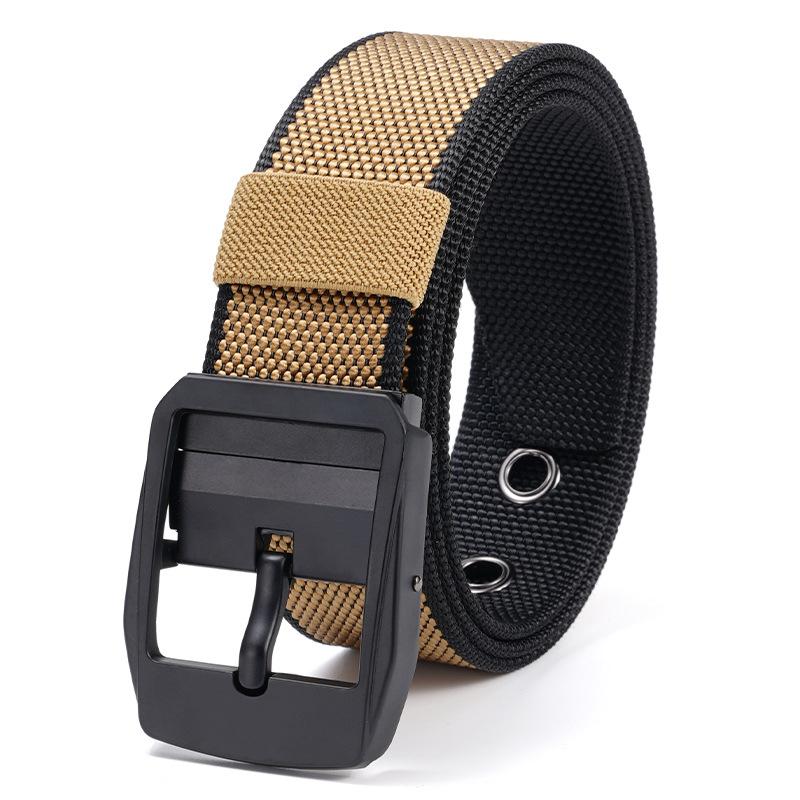 Men'S Outdoor Belt Popular Nylon Belt Adjustable Simple Automatic Buckle Belt
