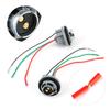 1157 Socket Connector, BAY15D/1157 Iron Core Lamp Holder Adapter Base Socket Connector Harness Plug Brake/Stop/Turn Signal Light