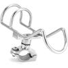 316 Stainless Steel Rail-Mounted Fishing Rod Holder – 360° Adjustable, Fits 25/32mm Rails – Marine Grade, Mirror Polish – For Boats, Kayaks