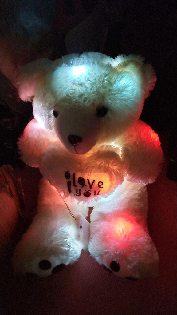 [USED] Colorful Glowing Teddy Bear