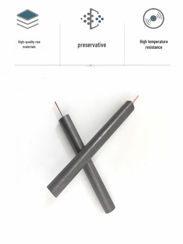 High-Purity Graphite Electrode with Copper Lead Wire for Electrolysis and Electroplating
