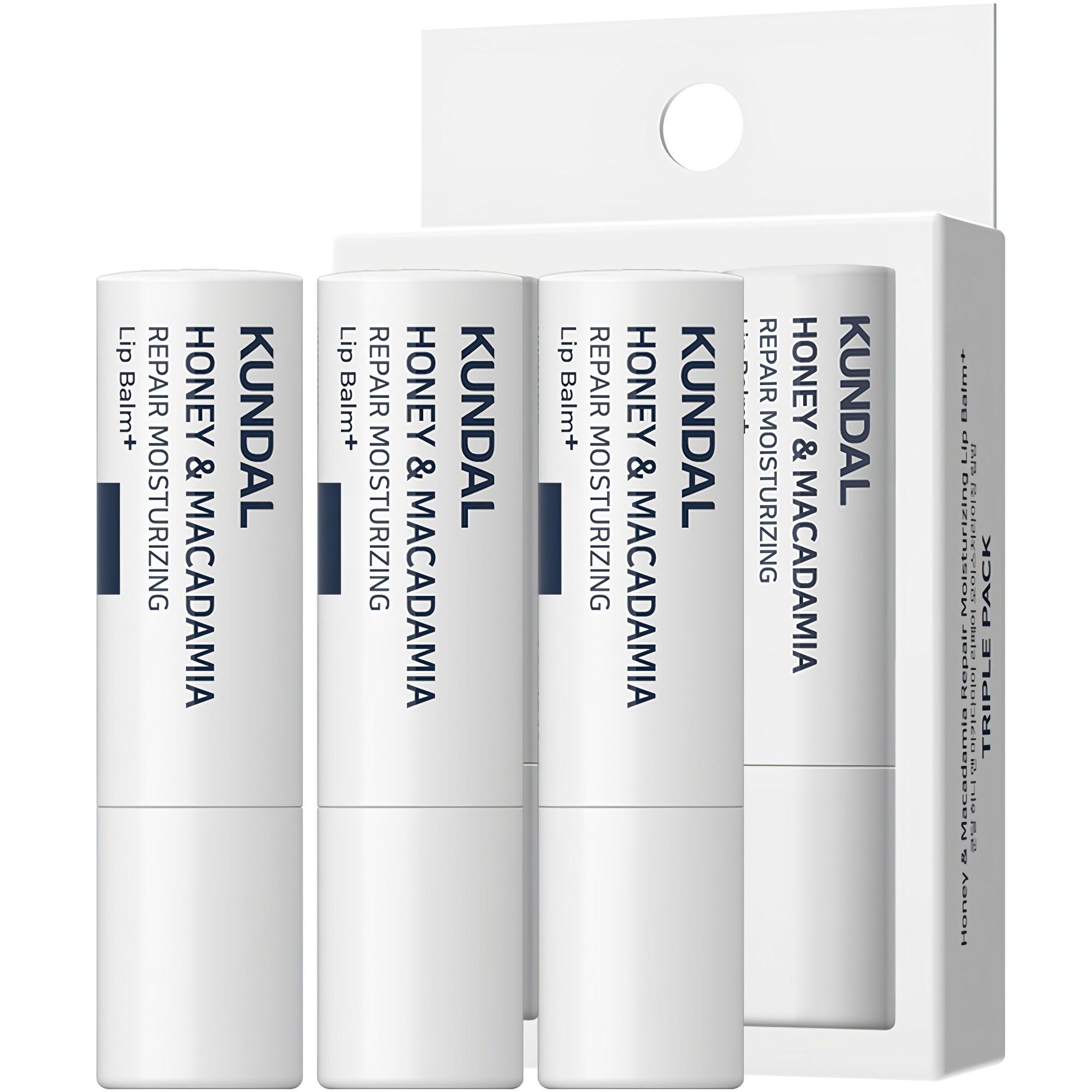 

KUNDAL Honey & Macadamia Repair Moisturizing Lip Balm Set 3pcs