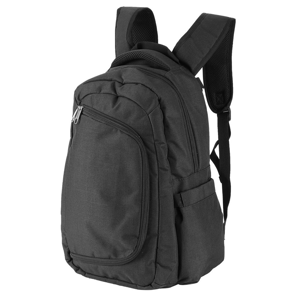 Large Capacity Nappy Bag MultiFunctional Oxford Cloth Milk Bottle Travel Diaper Backpack(Black )