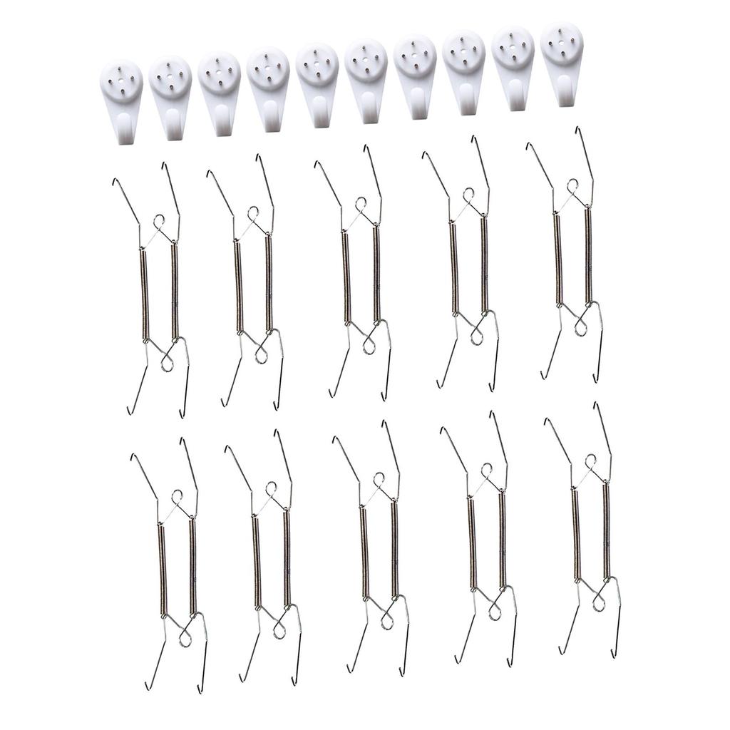 20 Pieces Mountable Plate Hanger Heavy Duty Wall Mountable for Decorative Plates Wall Plate Hangers Plate Display Hanger