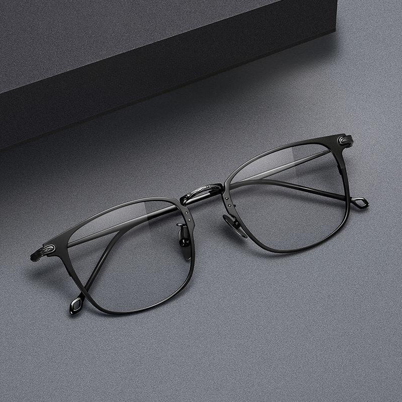Retro håndverksbriller, ultralett metallstil, forskjellige firkantede rammer, Wenles samme anti-blått lysmateriale brilleinnfatninger
