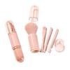 Compact 4-in-1 Retractable Makeup Brush: Powder, Eyeshadow, Blush, Contour