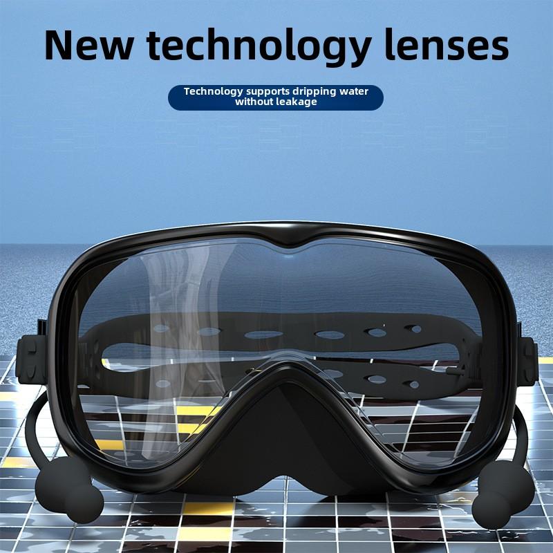 Swimming Eyewear HD Waterproof And Anti Fog Professional Swimming Goggles For Men And Women Diving Equipment Silicone Fit