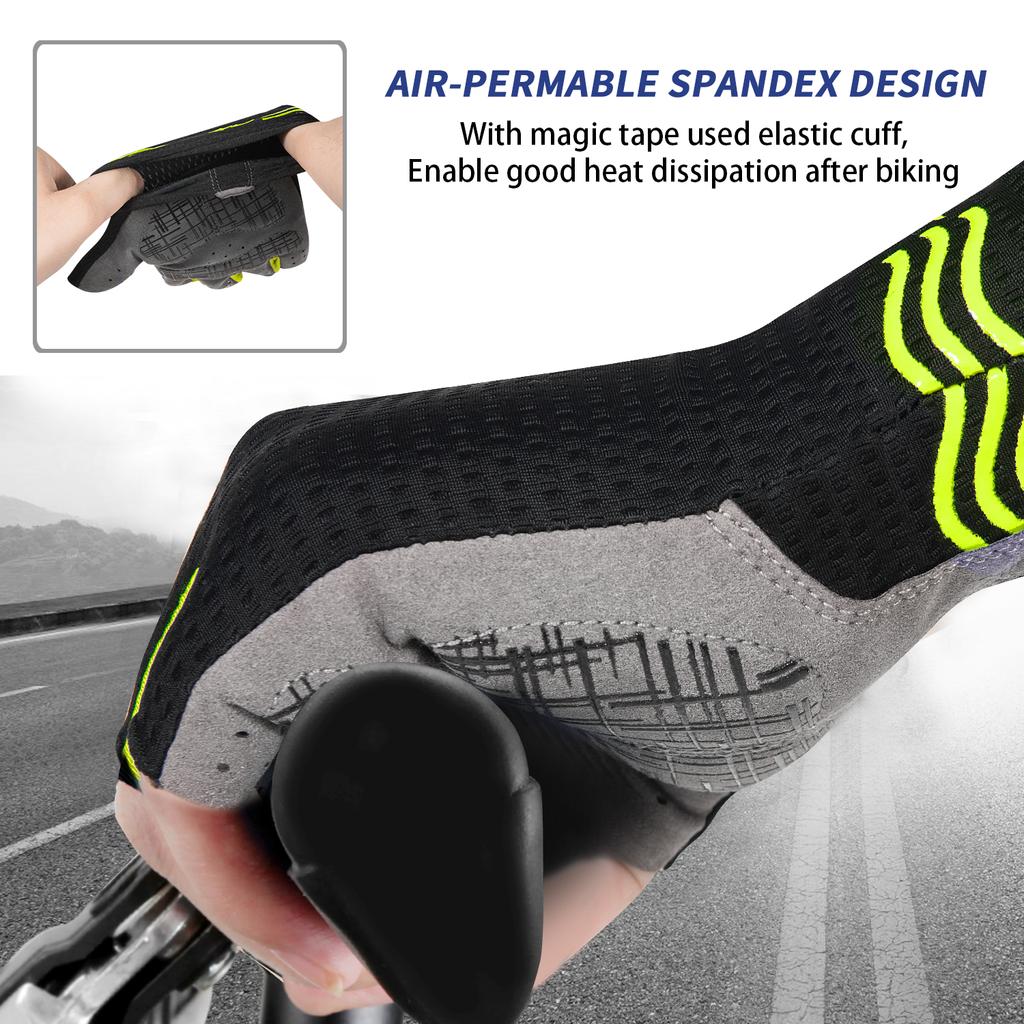Outdoor Sports Cycling Gloves Breathable Palm Protective Biking Gloves MTB Road Anti-Slip Half Finger Man Women Bicycle Gloves