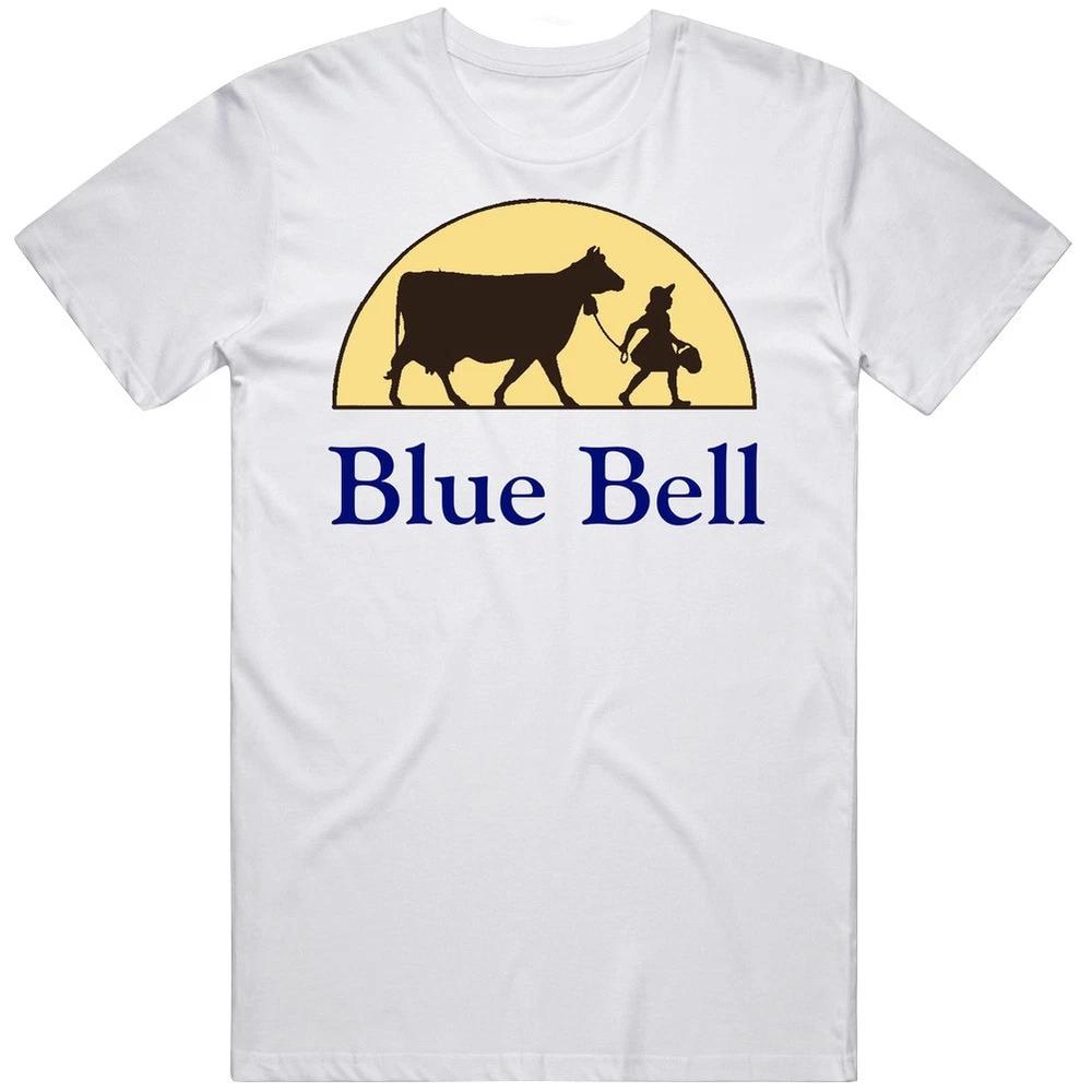 Blue Bell Creamery Ice Cream Logo Unisexs Size Large White T Shirt S