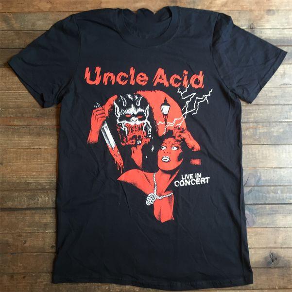 Hot Uncle Acid amp the Deadbeats Acid Across Tour Tshirt ZL218  Unisex T-Shirt XXXL