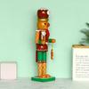 J1UL1N Nutcracker Wooden Christmas Decor Xmas Gingerbread Ornaments Party Man Puppet Figures Elf Decorations
