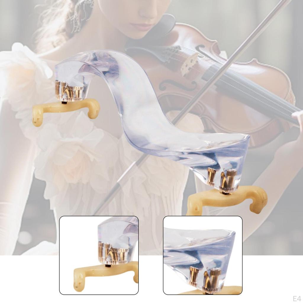 1/2 3/4 Violin Shoulder Rest Easy To Use Non Slip Acrylic Comfort High Strength Pad Musical