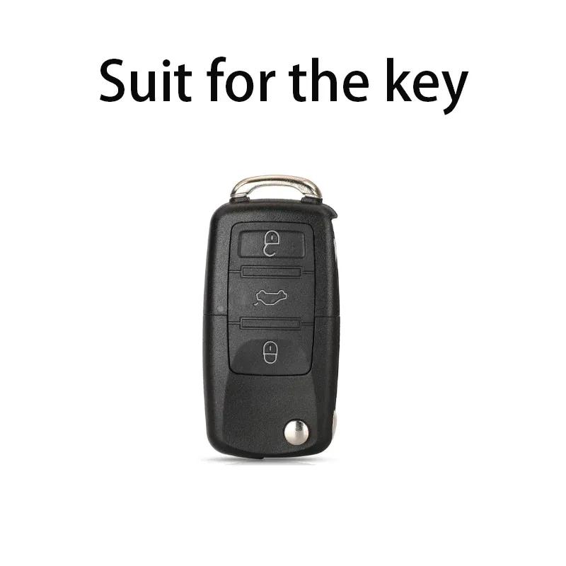 Car Fashion White Diamond for VW for Volkswagen MK4 Bora Golf Jetta Polo Touran Skoda Octavia Flip Remote Key Case Cover Fob