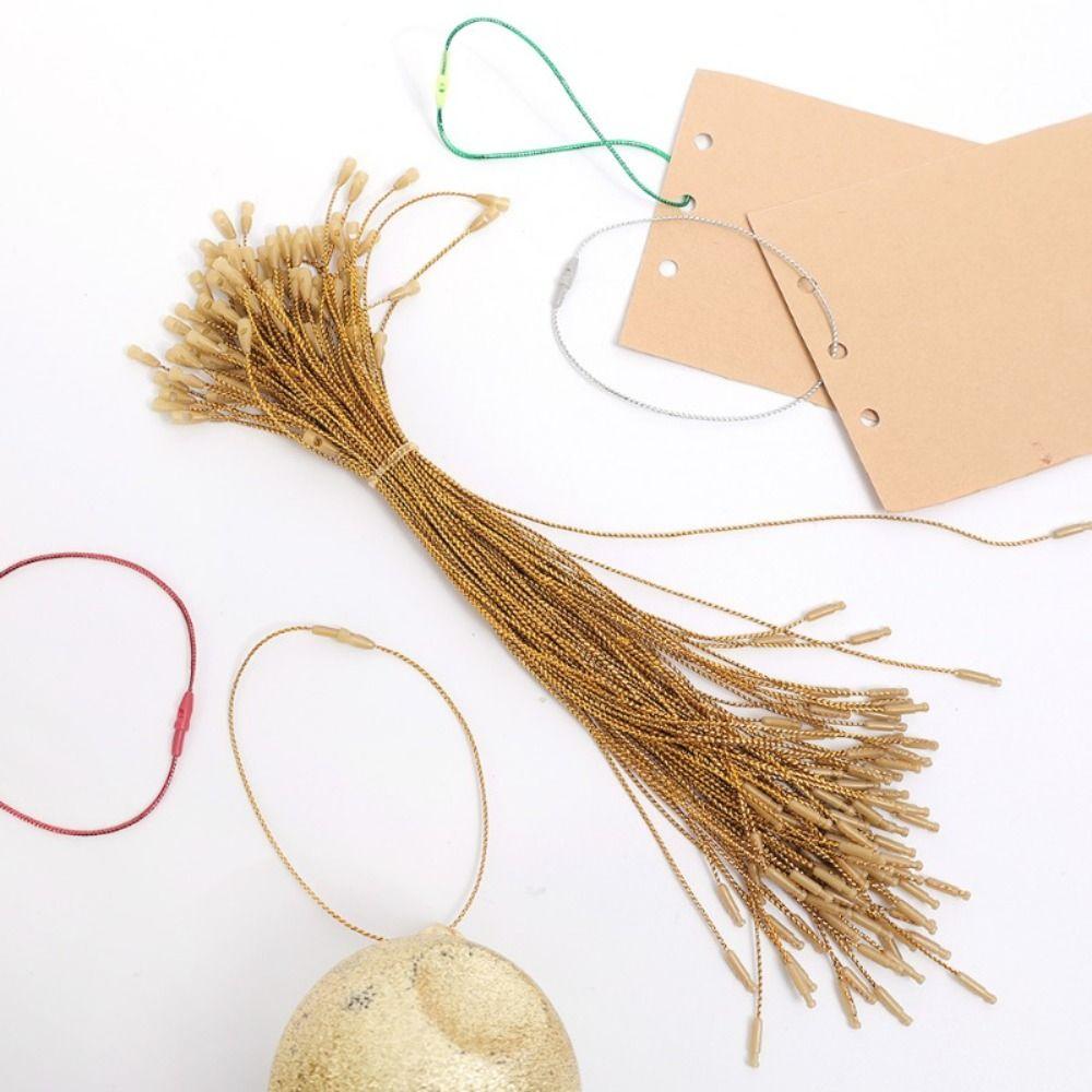 100Pcs/set Polyester Christmas Hanger String Ornaments Handmade Clothing Tag Rope  Home