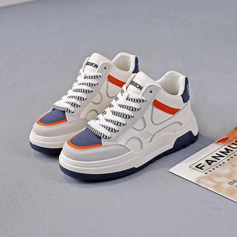 

High-top little white shoes women s autumn women s student women s shoes versatile casual sports board shoes women 40 синій