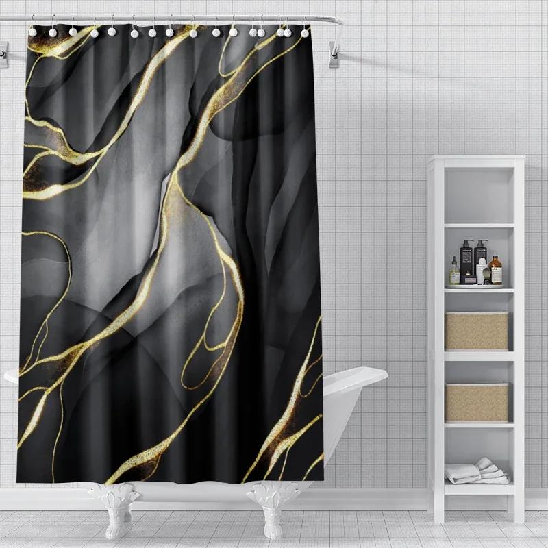 Home Shower Curtains for Bathroom Waterproof Fabric Modern Nordic Style Bathroom Curtains Shower Curtain
