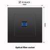 British 13A Socket with USB-C Fast Charging, Hong Kong & Macau Version, Black 3-Hole Square Pin 86 Panel