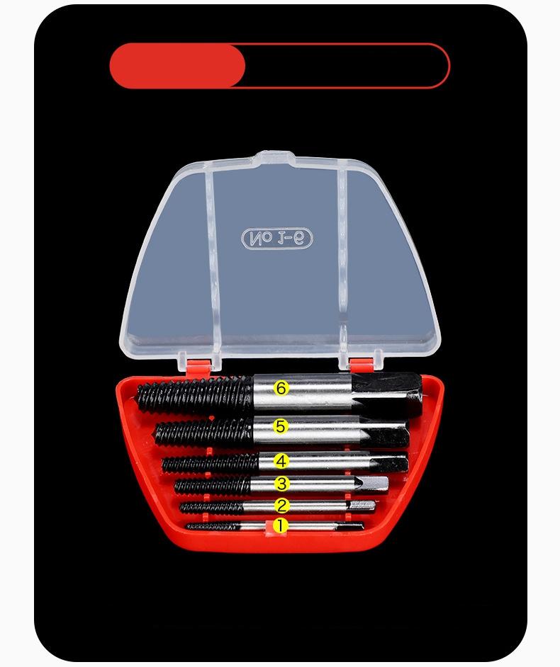 5 Stück/6 Stück Auszieher für abgebrochene Drähte Feinzahn Auszieher für abgebrochene Schraubenköpfe Entfernung Wasserhahn Auszieher für abgebrochene Gewinde Schraubendreher Werkzeug