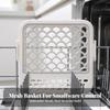 Small-Item Cleaning Basket Fast-Draining Clamshell Dishwasher Holder Compact